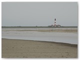 Westerhever Leuchtturm vom Strand von St Peter Ording
