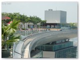 Singapur -Pool Landschaft auf(!) dem Marina Bay Sands